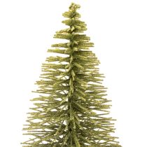 Artículo Árbol de Navidad artificial verde con soporte para decoración de mesa, 90 cm.