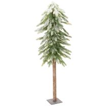 Artículo Abeto artificial con decoración de nieve, ideal para invierno y Navidad, 95 cm.