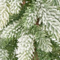 Artículo Abeto artificial con decoración de nieve, ideal para invierno y Navidad, 95 cm.