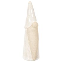 Artículo Figura decorativa de gnomo, cerámica ligera, estilo escandinavo, 18 cm, 3 piezas