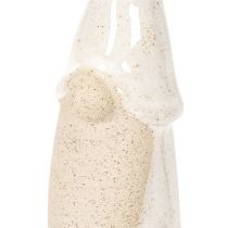 Artículo Figura decorativa de gnomo, cerámica ligera, estilo escandinavo, 18 cm, 3 piezas