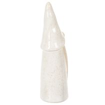 Artículo Figura decorativa de gnomo, cerámica ligera, estilo escandinavo, 18 cm, 3 piezas