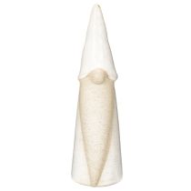Artículo Figura decorativa de gnomo de pie, decoración navideña, cerámica, 22 cm.