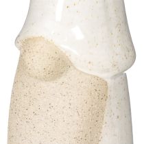 Artículo Figura decorativa de gnomo de pie, decoración navideña, cerámica, 22 cm.