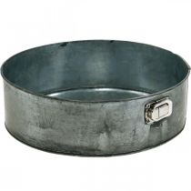 Artículo Macetero, molde decorativo para hornear, molde desmontable para plantar, decoración de metal Ø24cm H7.5cm