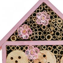 Artículo Balcón decoración insecto hotel insecto casa solar rosa 23x24cm