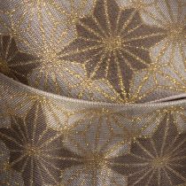 Artículo Cinta decorativa con estrellas, cinta de regalo con borde dimensionalmente estable, 40 mm de ancho, 20 m de largo.