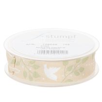 Artículo Cinta para Confirmación, Primera Comunión y Bautismo - Beige, 25 mm de ancho, 20 m de largo