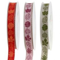 Cinta de regalo para la decoración Herbstmotiv 15mm 20m_es
