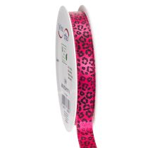 Artículo Cinta decorativa con estampado de leopardo, rosa, 15 mm x 18 m