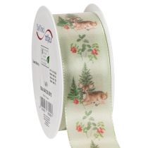 Artículo Cinta decorativa con motivos de ciervos, bosque y flores, 40 mm x 15 m