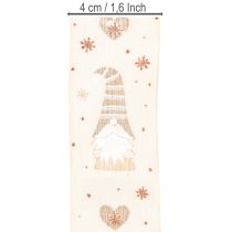 Artículo Cinta decorativa con gnomos y corazones para regalos y manualidades, 40 mm x 15 m