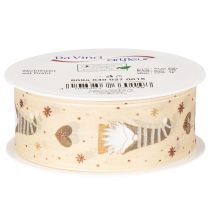 Artículo Cinta decorativa con gnomos y corazones para regalos y manualidades, 40 mm x 15 m