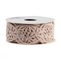 Artículo Cinta de terciopelo Huevos de Pascua cinta decorativa Pascua crema 40mm 5m