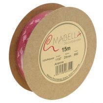 Artículo Cinta encaje rosa 25mm cinta decorativa encaje 15m