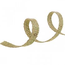 Cinta decorativa yute verde naturaleza 12mm Cinta de yute colorida decoración de yute 10m