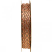 Cordón, cinta decorativa, cordón de bisutería Cobre-colores naturales L20m Ø4cm