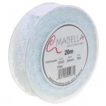 Artículo Cinta con encaje, decoración de boda, cinta decorativa Blanco W35mm L20m