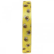 Artículo Cinta decorativa amarillo primavera, cinta con abejas B15mm L20m