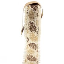 Cinta decorativa cinta de algodón selva marrón 30mm 15m