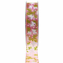 Artículo Cinta organza mariposa 25mm cinta decorativa rosa cinta regalo 20m