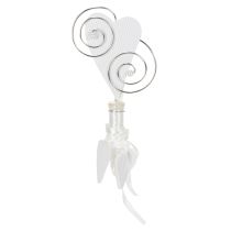 Artículo Colgador de banco con tubo y corazón, 18 cm, 6 piezas