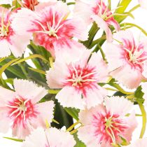 Artículo Clavel barbudo clavel artificial Rosa Melocotón 52cm