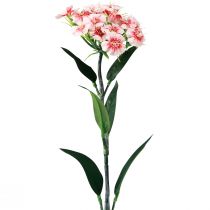 Artículo Clavel barbudo clavel artificial Rosa Melocotón 52cm