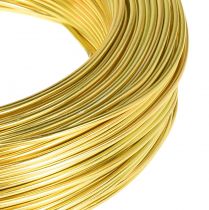 Artículo Alambre artesanal alambre de aluminio dorado para manualidades Ø2mm L60m
