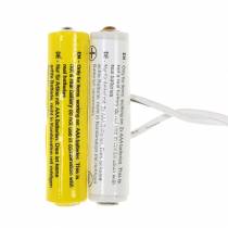 Adaptador de batería blanco 3m 3V 2 x AAA