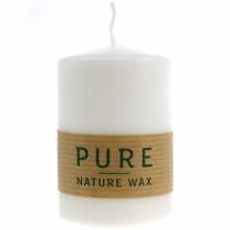 Artículo PURE Nature Safe Candle vela de columna estearina, cera de colza 90/60mm blanco 1ud