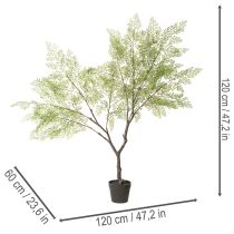 Artículo Árbol artificial con hojas delicadas, 120 cm