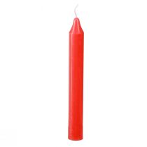 Artículo Velas de árbol velas de palo Ø13mm velas rojas 10,5cm 44ud