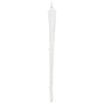 Artículo Decoración de árbol de cristal con forma de carámbano para colgar, 19 cm, 3 piezas