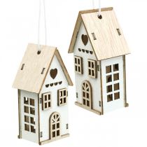 Artículo Adornos para árboles de Navidad, decoración de casas de madera Al 7,5 cm 6 piezas