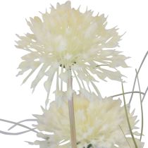 Artículo Flores artificiales bola flor allium cebolla ornamental artificial blanco 90cm