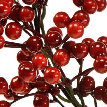 Artículo Corona de bayas rojas plantas artificiales rojo Navidad Ø20cm