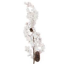 Artículo Rama artificial decorativa de invierno con bayas y piñas, 60 cm.