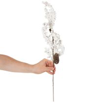Artículo Rama artificial decorativa de invierno con bayas y piñas, 60 cm.