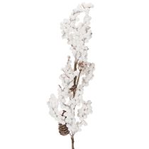 Artículo Rama artificial decorativa de invierno con bayas y piñas, 60 cm.