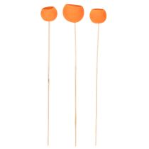 Artículo Mezcla Bell Cup en palito, color naranja, 15 unidades