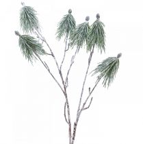 Artículo Decoración de invierno rama de pino de montaña nevada artificialmente L70cm