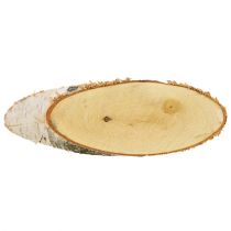 Artículo Discos de abedul ovalados discos de madera natural decoración 18-22cm 10 piezas
