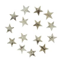 Artículo Decoración dispersa estrellas navideñas decoración estrellas de abedul 4cm 100 piezas