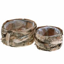 Artículo Jardinera redonda maceta abedul Ø17/23cm 2uds