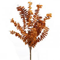 Plantas artificiales decoración otoño rama artificial hojas naranja 46cm