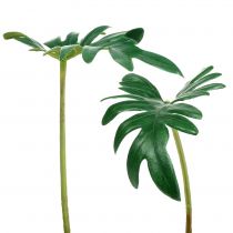 Artículo Hoja Filodendro 31cm Verde 12 uds