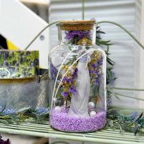 Hadas de flores, decoración de primavera, duendes de flores violeta H19/19,5cm juego de 2