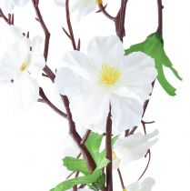 Artículo Guirnalda de flores guirnalda de flores artificiales flores blancas 160cm