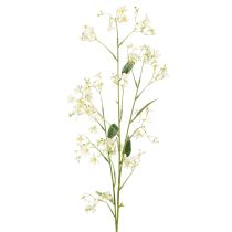 Artículo Rama decorativa de flor de manzano como flor artificial para dar un toque luminoso a la sala de estar, color crema, 108 cm, 2 piezas